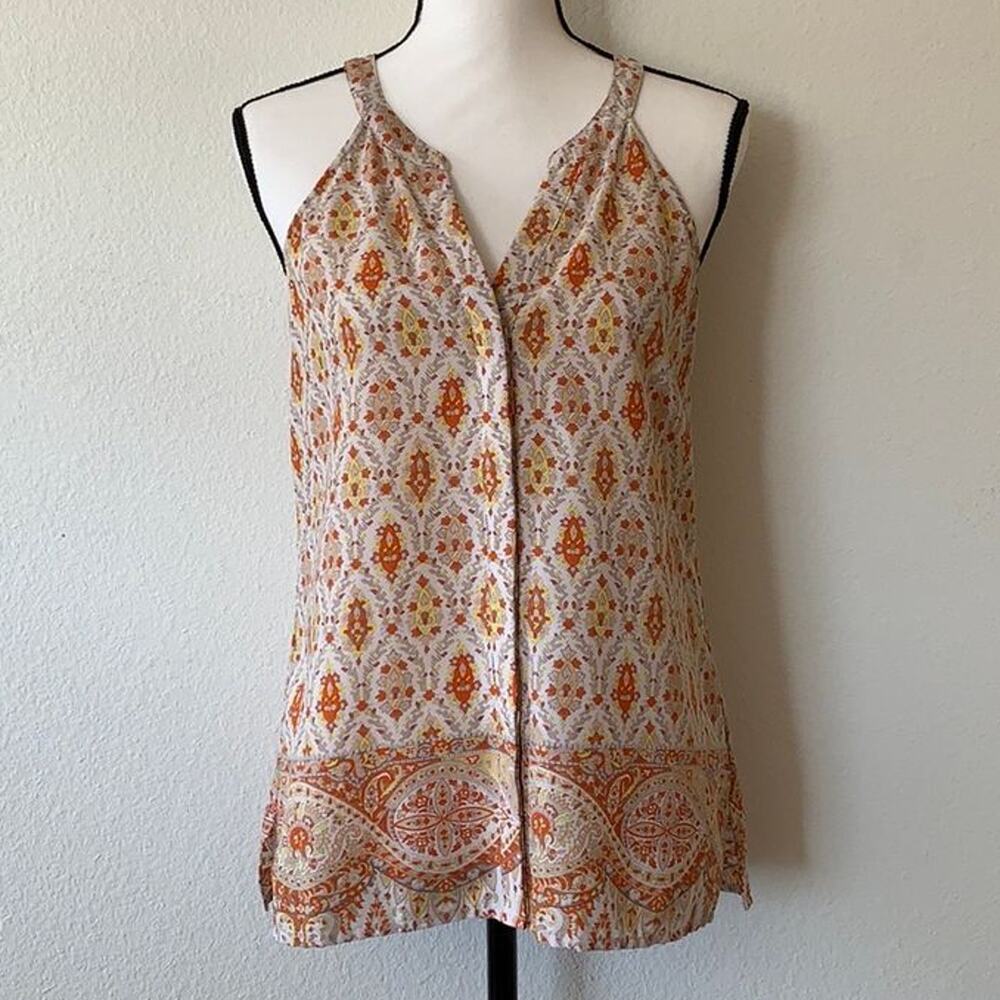 5/$25 Sanctuary Orange Yellow Paisley Boho Tank